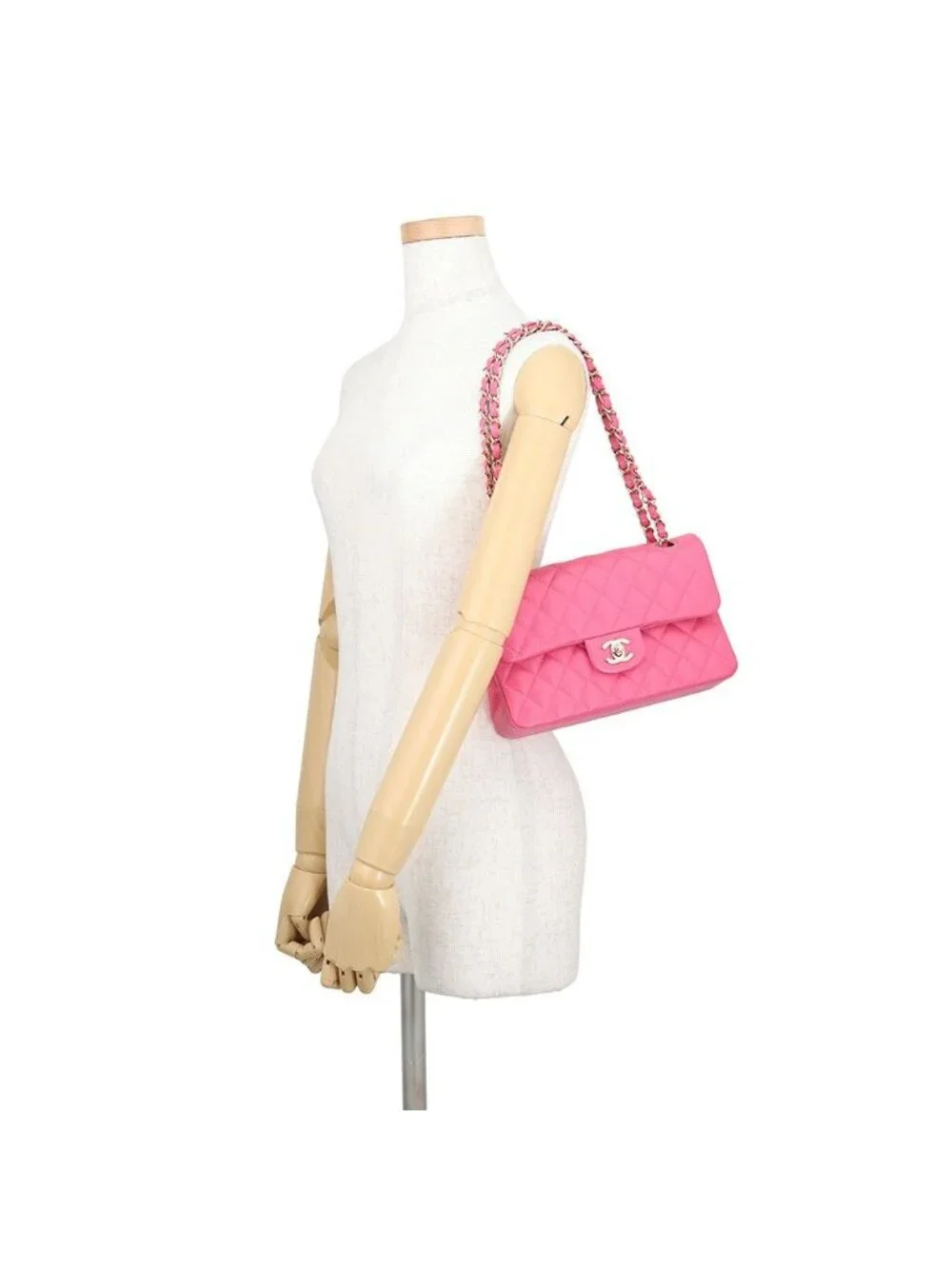 Chanel Chain Shoulder Bag Quilted 23 CC Logo Double